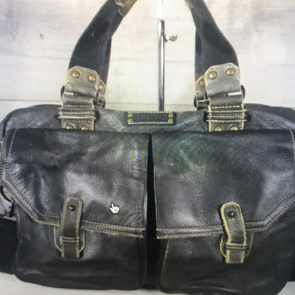 Distressed Briefcase Travel Bag. - Picture 2 of 8